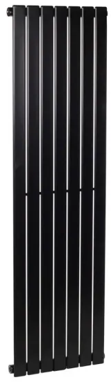 Трубчатый радиатор Betatherm вертикальный Blende 1 1400x394 (Черный RAL 9005M, подк. №99) Фото - 1